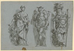 Venus, Merkur und Minerva (Scheinskulptur), Gaspare Diziani