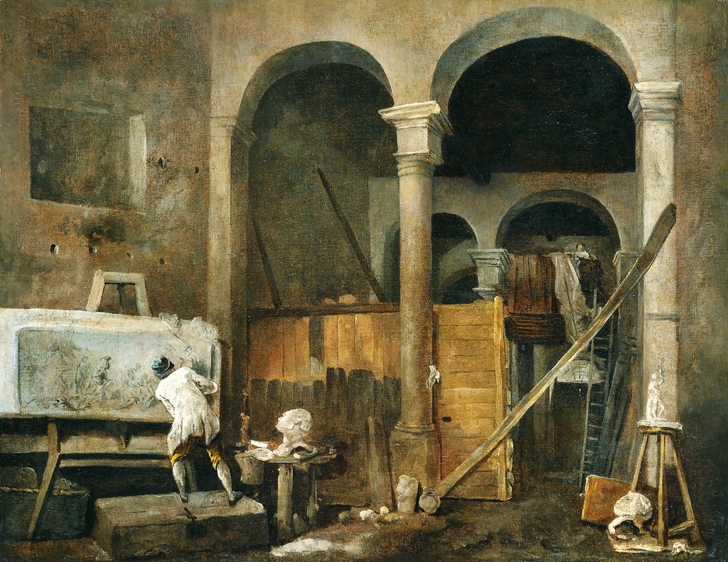 The Artist’s Studio, Hubert Robert