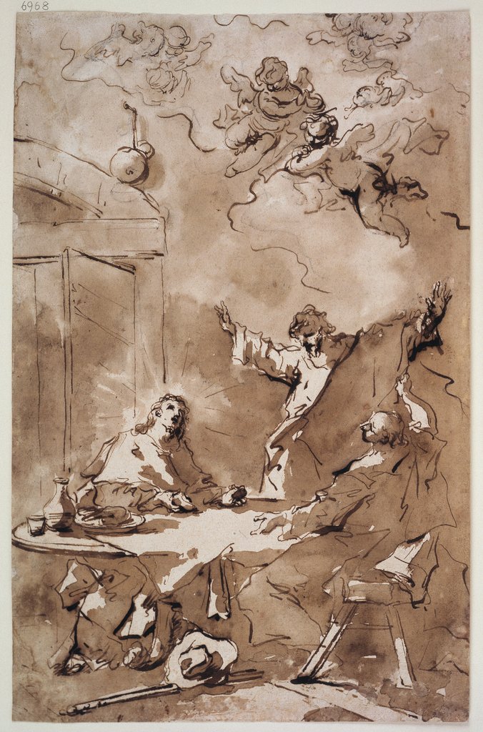 Christ in Emmaus, Giovanni Antonio Guardi