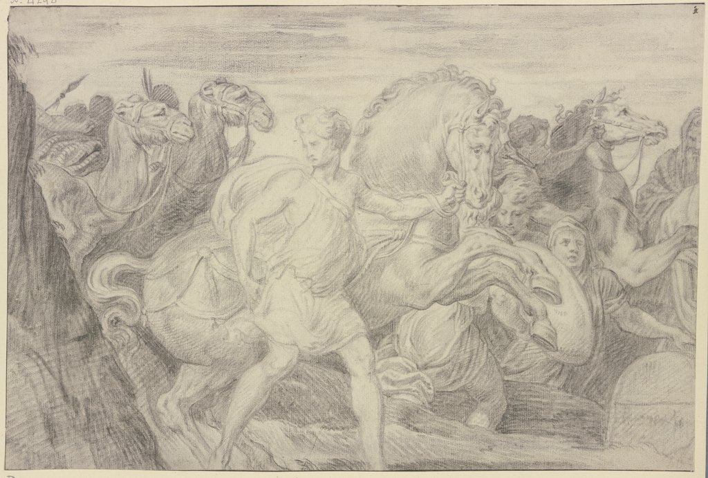 Die Anbetung der Könige, Gefolge, Abraham van Diepenbeeck, nach Francesco Primaticcio