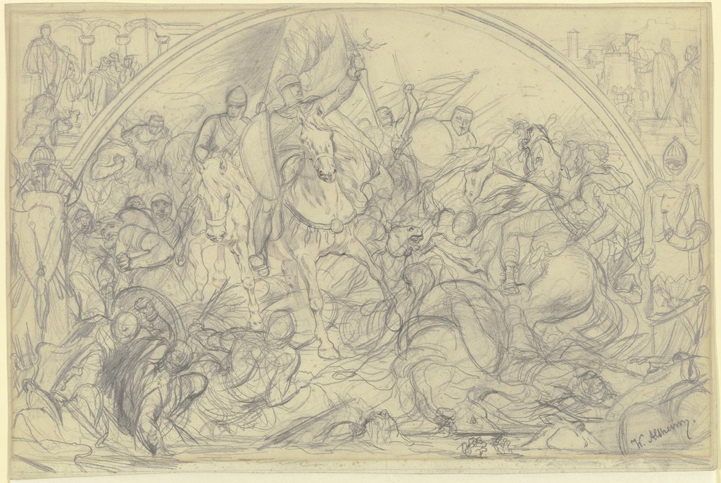 Cavalery battle, Wilhelm Altheim