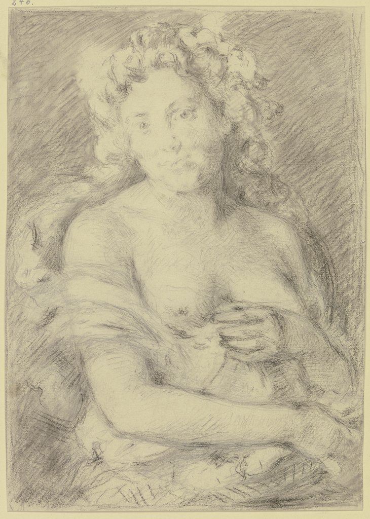 Bacchante with curly hair, Angilbert Göbel