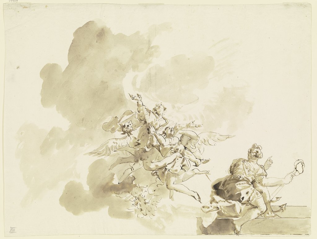 Assumption of a Saint, Giovanni Domenico Tiepolo;   ?