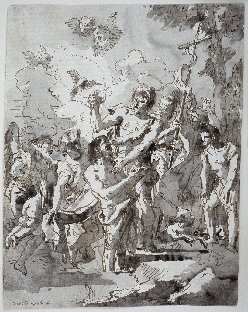 Taufe Christi im Jordan, Giovanni Domenico Tiepolo