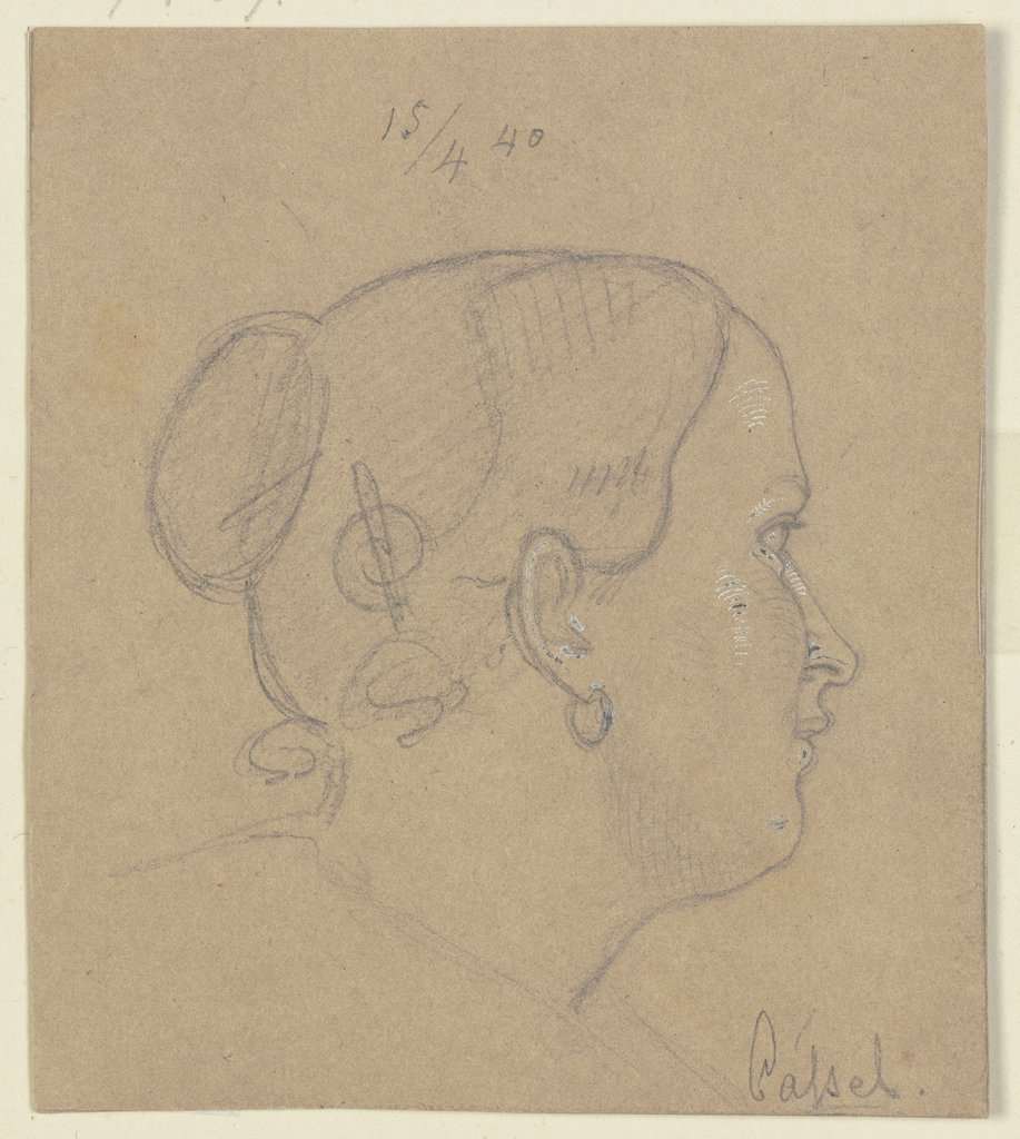 Girl's head in Kassel, Carl Hoff