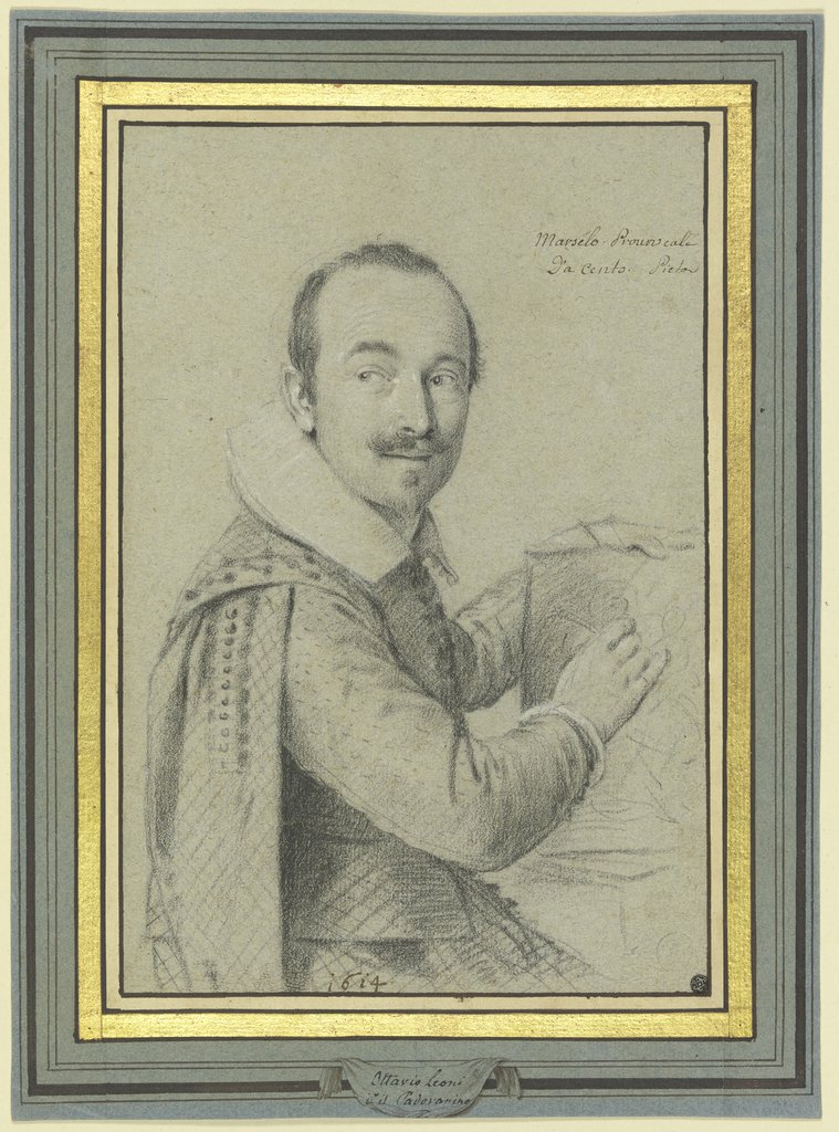 Porträt von Marcello Provenzale, Ottavio Leoni