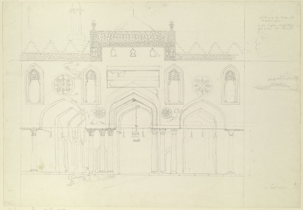 Facade outline, Friedrich Maximilian Hessemer