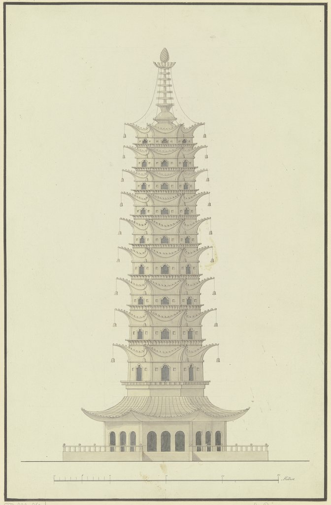 The porcelain tower, Gustav Rügemer, after Friedrich Maximilian Hessemer