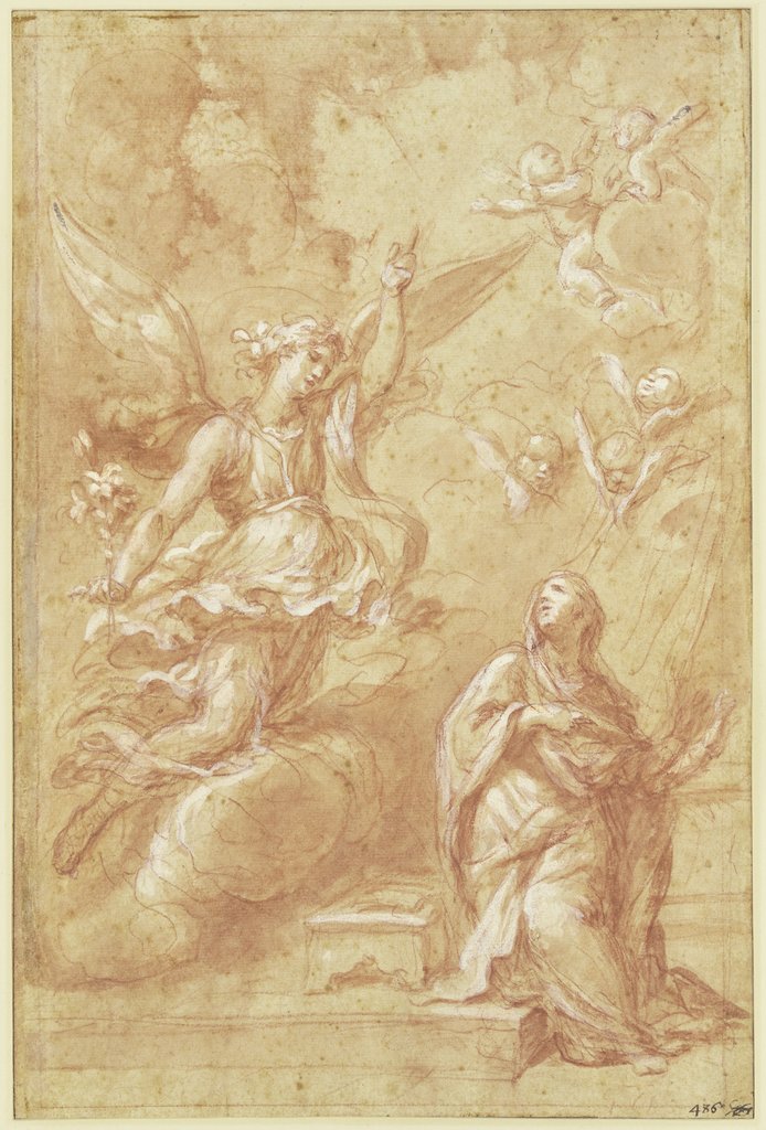 The Annunciation, Giovanni Maria Morandi;   attributed