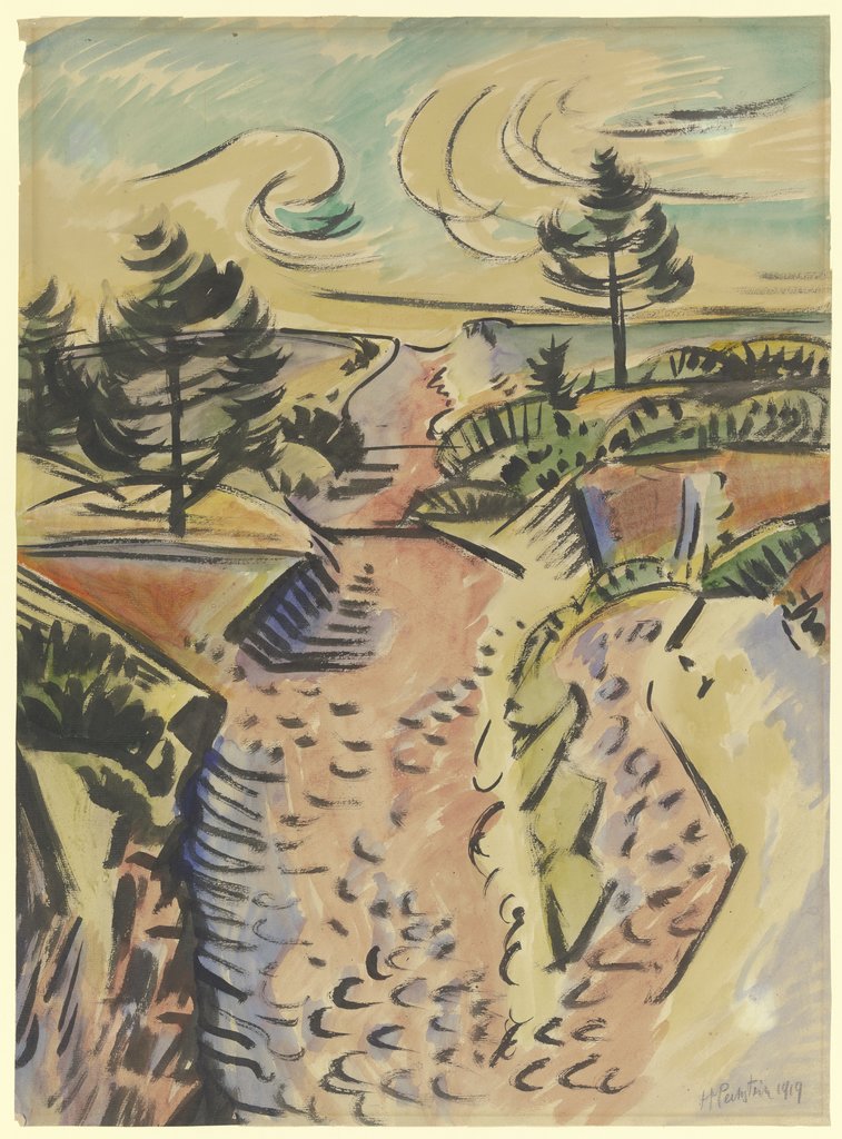 Landschaft, Max Pechstein