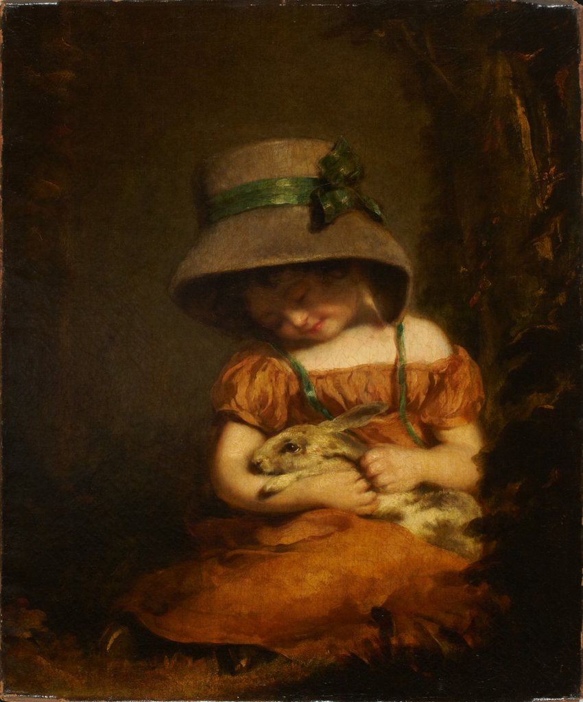 Girl with a Rabbit, John Hoppner