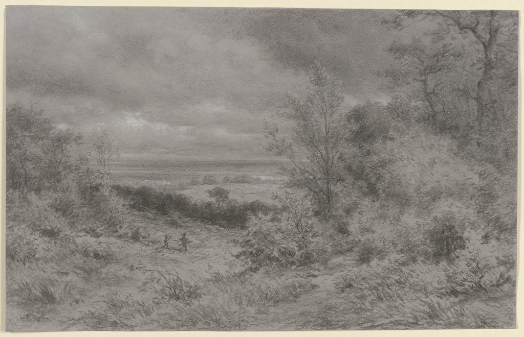 Blick vom Taunus auf die Mainebene, Adolf Hoeffler