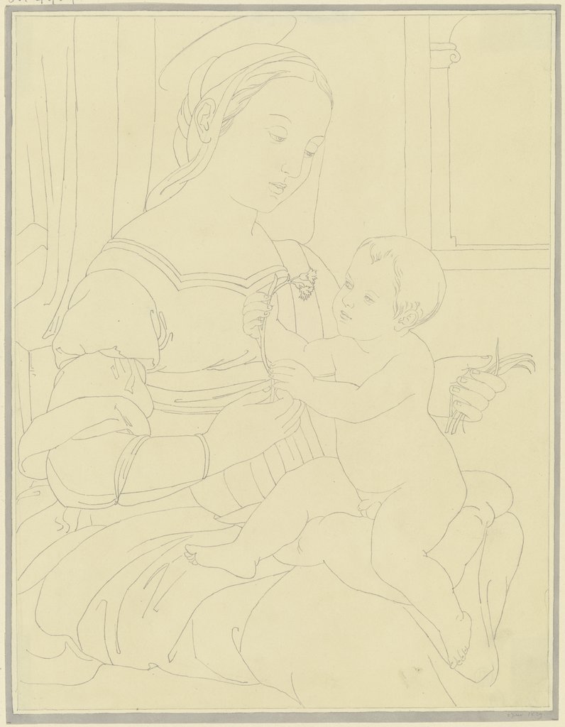 Madonna mit Kind, Friedrich Maximilian Hessemer