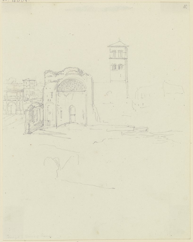 Tempel der Venus und der Roma in Rom, Friedrich Maximilian Hessemer