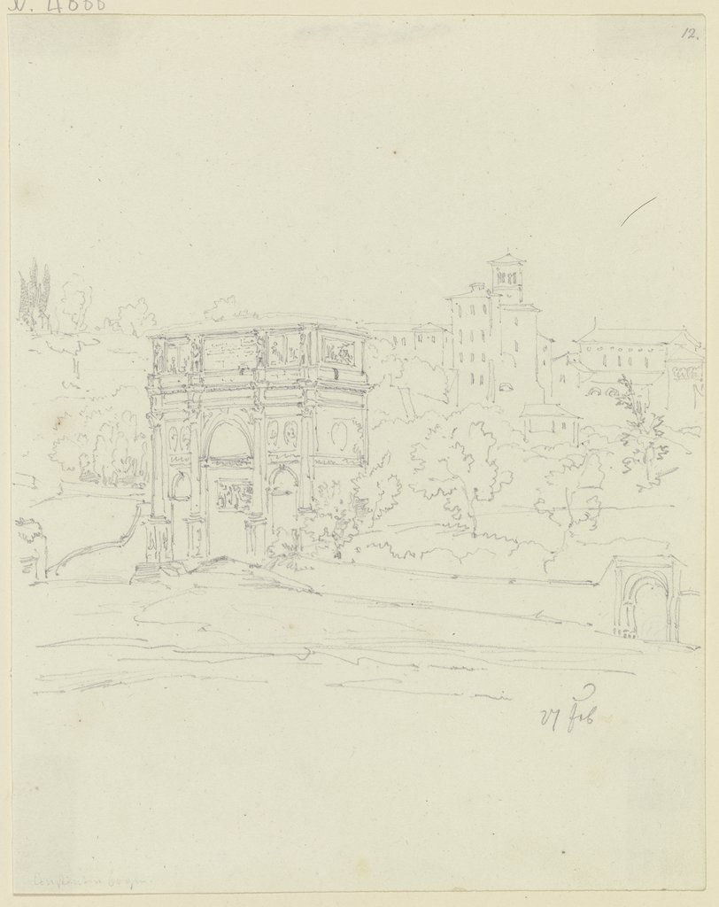 Arch of Constantine in Rome, Friedrich Maximilian Hessemer