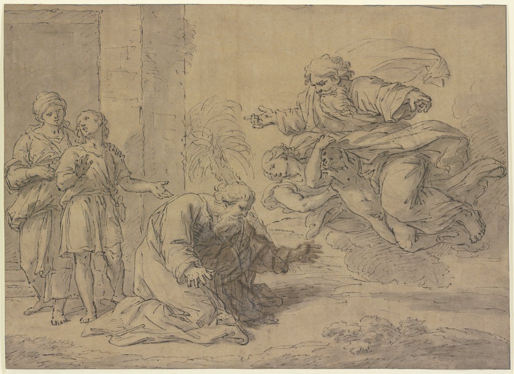 Gottvater erscheint Noah, Nicolas Poussin;   ?