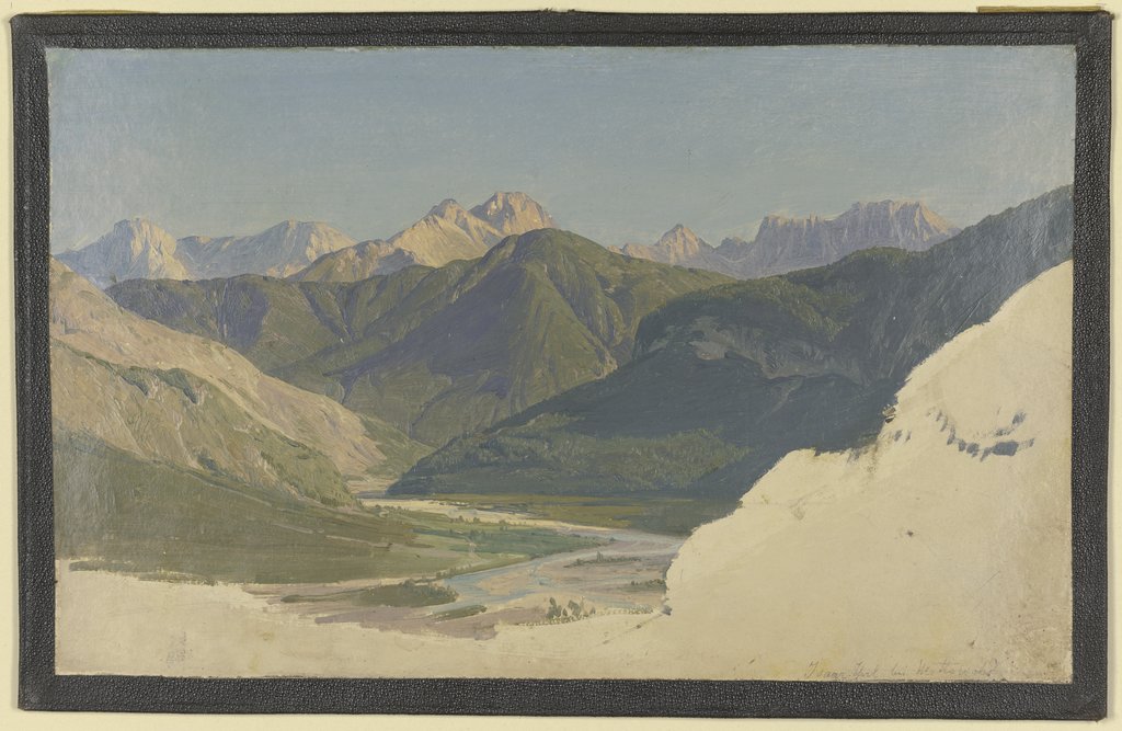 Isar valley near Mittenwald, Eduard Wilhelm Pose