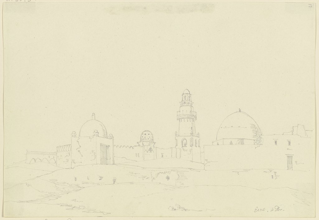 Moschee in Esna, Friedrich Maximilian Hessemer