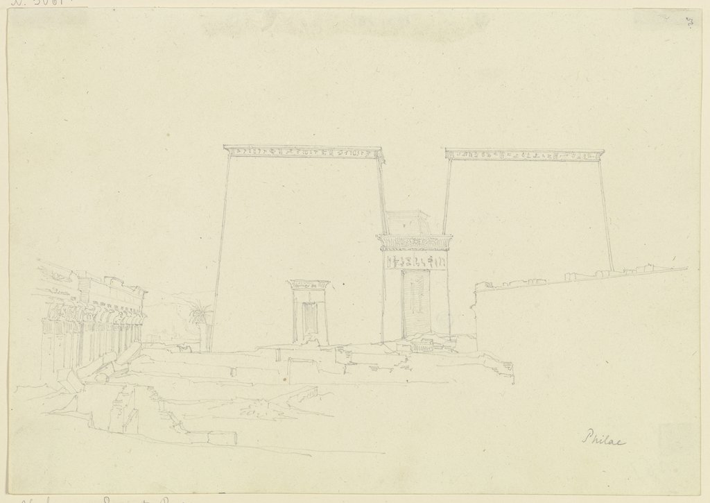 Der Isistempel in Philae, Friedrich Maximilian Hessemer