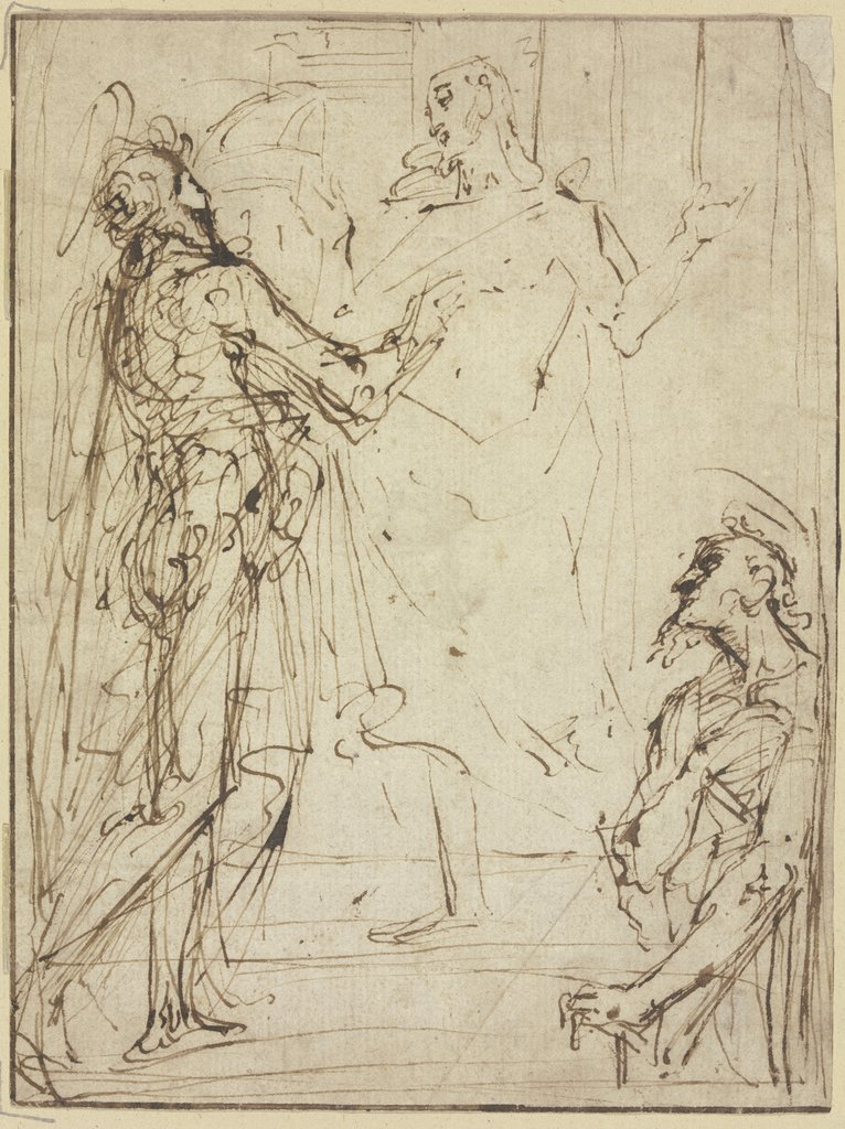 Christ and Thomas, Italian, 17th century