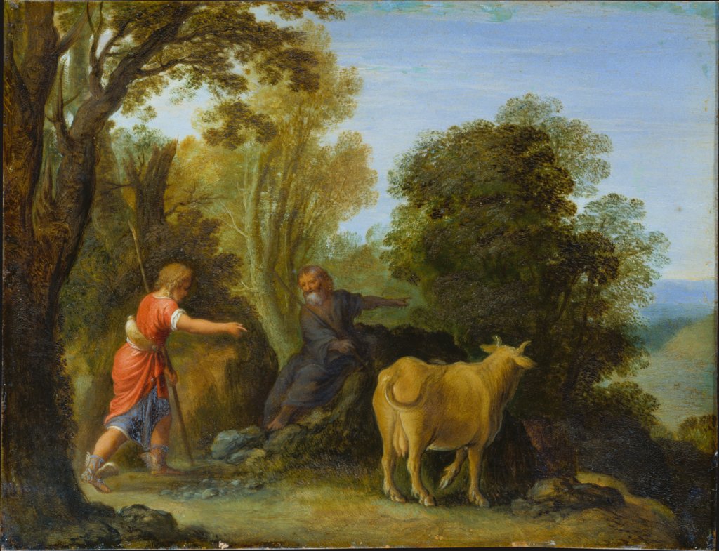 Merkur und Battus, Adam Elsheimer;  Nachfolge