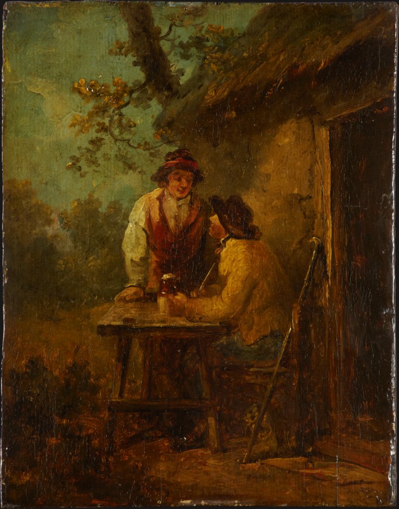 Bauern vor einer Hütte, George Morland