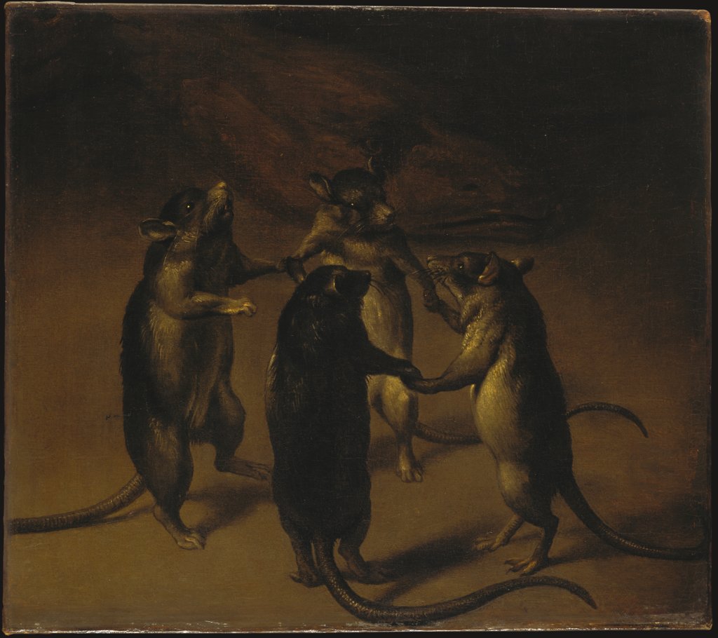 The Dance of the Rats, Ferdinand van Kessel;   attributed