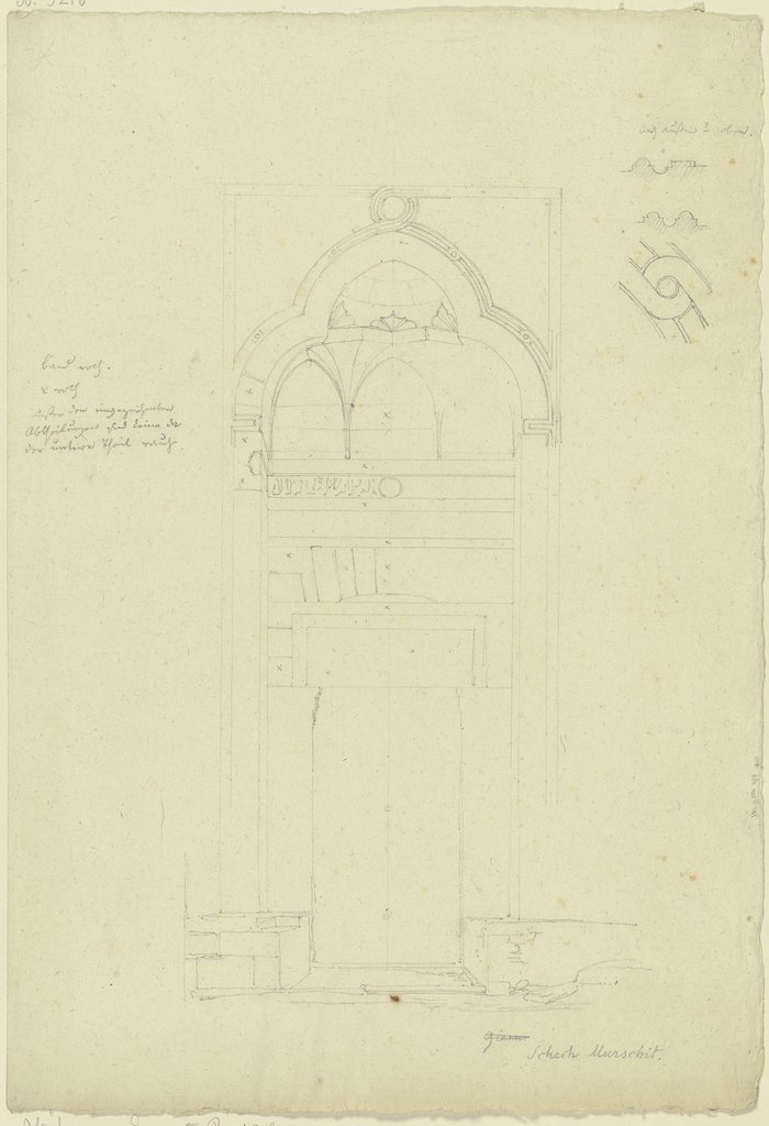 Portal sowie Architekturprofile, Friedrich Maximilian Hessemer