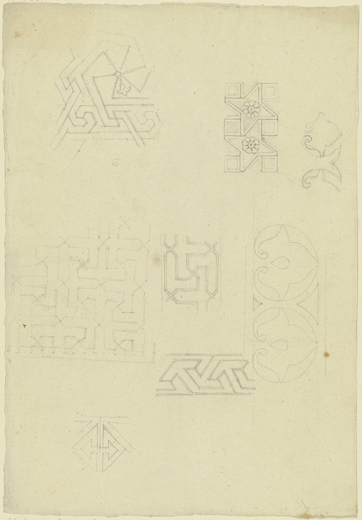 Geometrische und vegetabile Muster, Friedrich Maximilian Hessemer