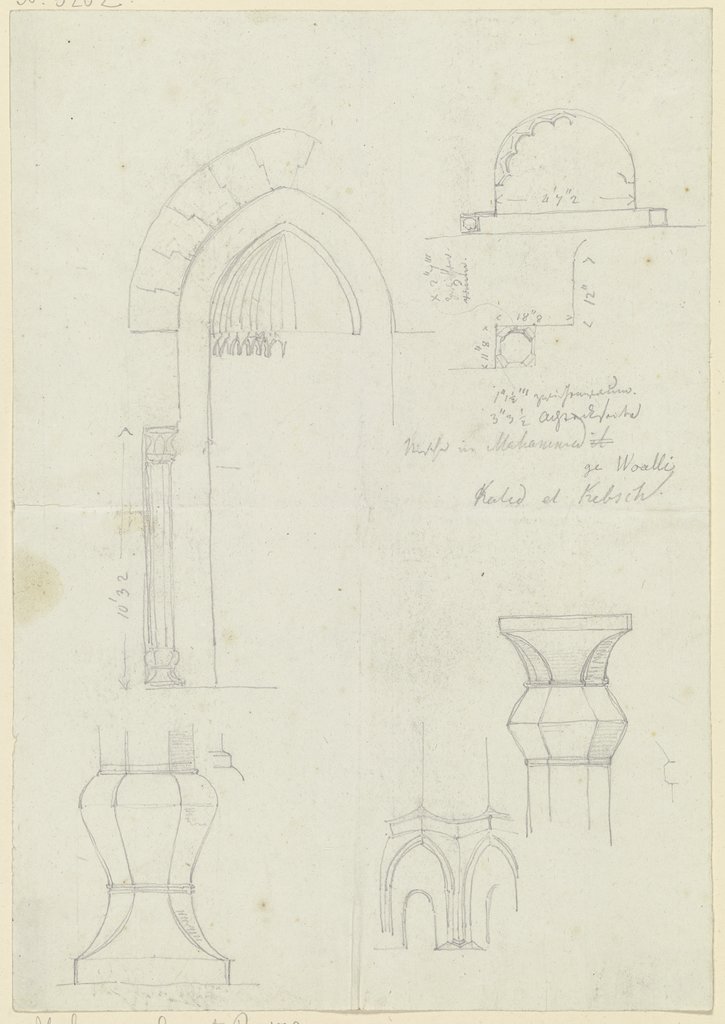 Architectural details, Friedrich Maximilian Hessemer