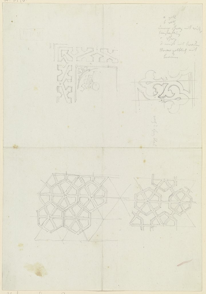 Geometrical pattern, Friedrich Maximilian Hessemer