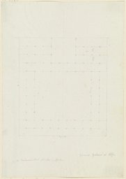 Grundriss einer Säulenhalle mit Innenhof, Friedrich Maximilian Hessemer