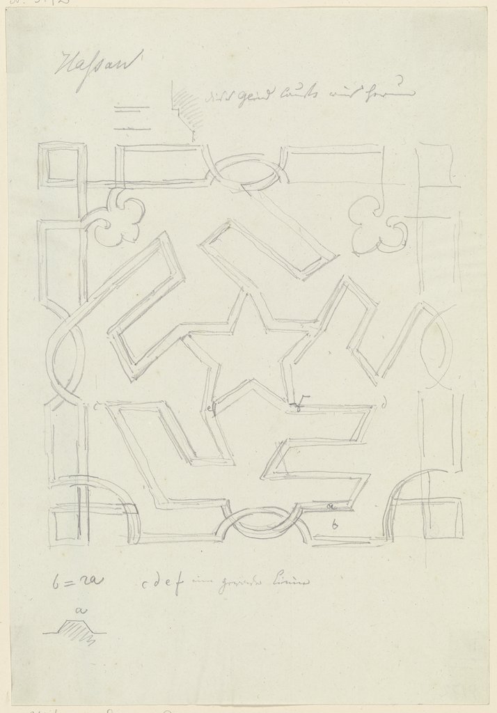 Geometrical pattern, Friedrich Maximilian Hessemer