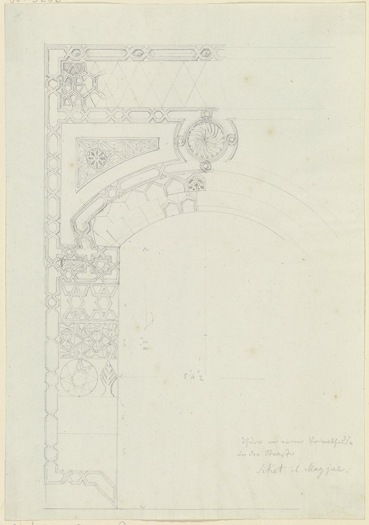 Reich verzierte Türrahmung, Friedrich Maximilian Hessemer