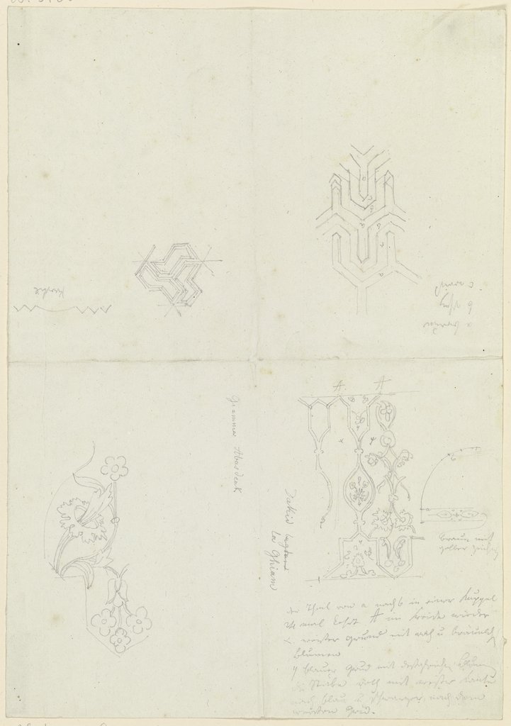 Geometrische und vegetabile Muster, Friedrich Maximilian Hessemer