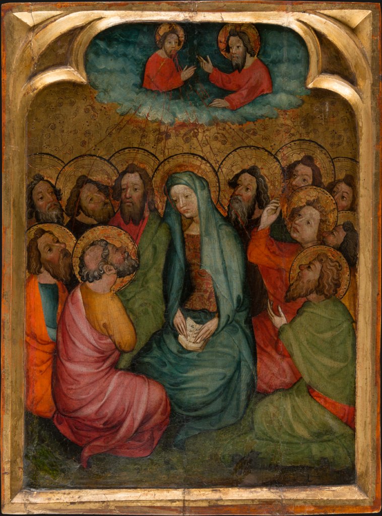 Pentecost, Spanish Master first half of the 15th century