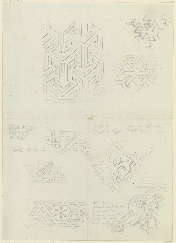 Geometrische und vegetabile Muster, Friedrich Maximilian Hessemer