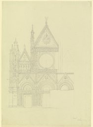 Die Fassade des Domes S. Maria Assunta in Siena, Friedrich Maximilian Hessemer
