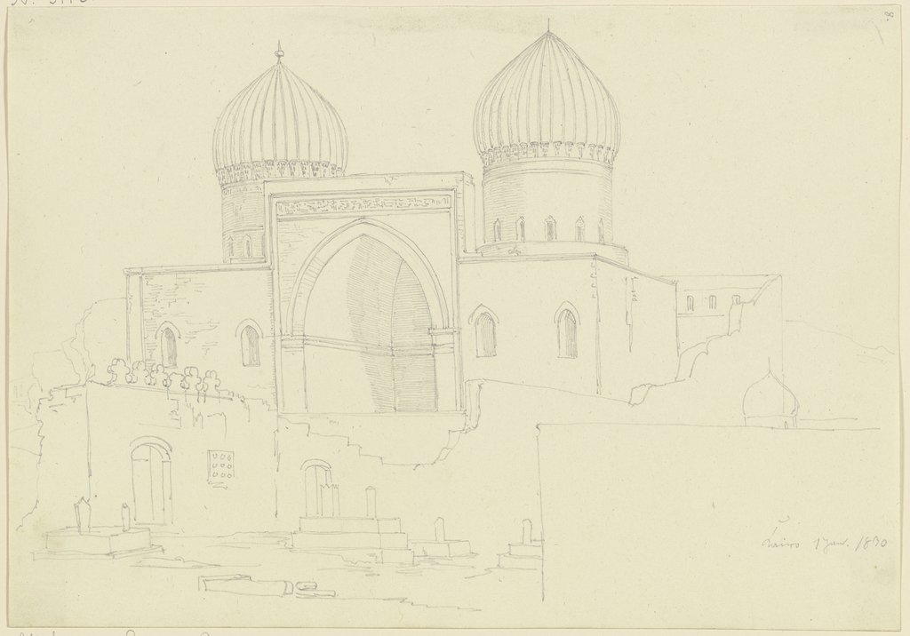 Buildings in Cairo, Friedrich Maximilian Hessemer