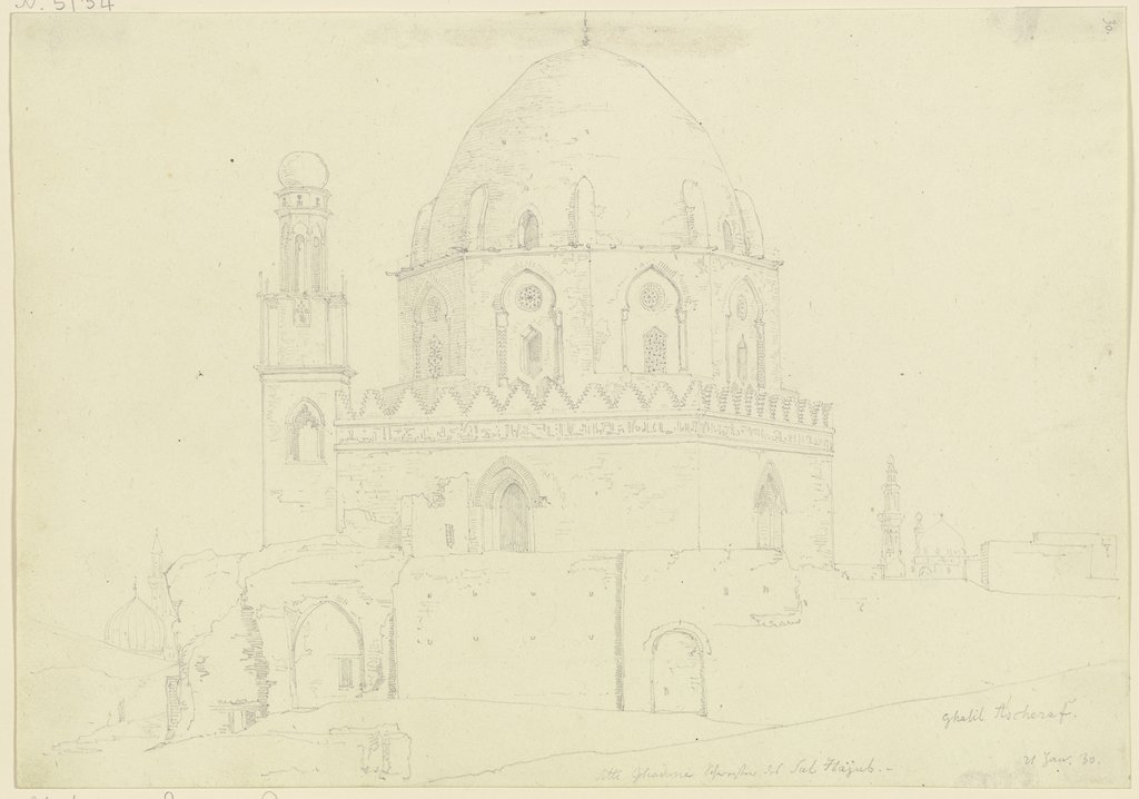 Moschee in Ghabil Ascheraf, Friedrich Maximilian Hessemer