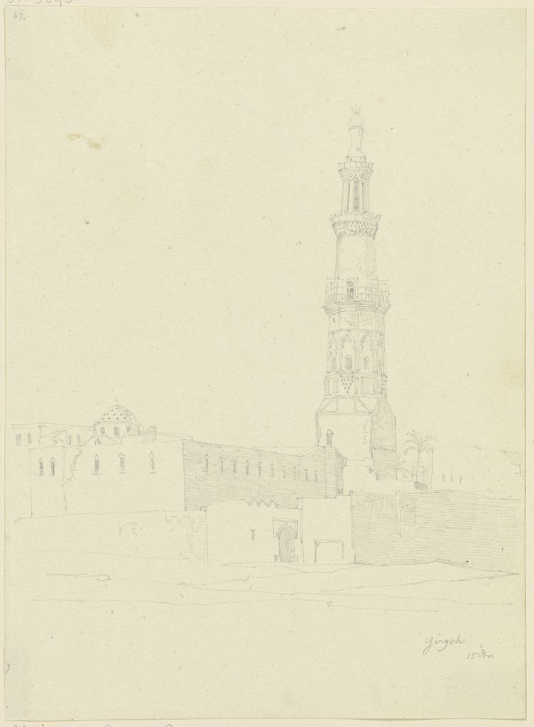 Mosque in Girgeh, Friedrich Maximilian Hessemer