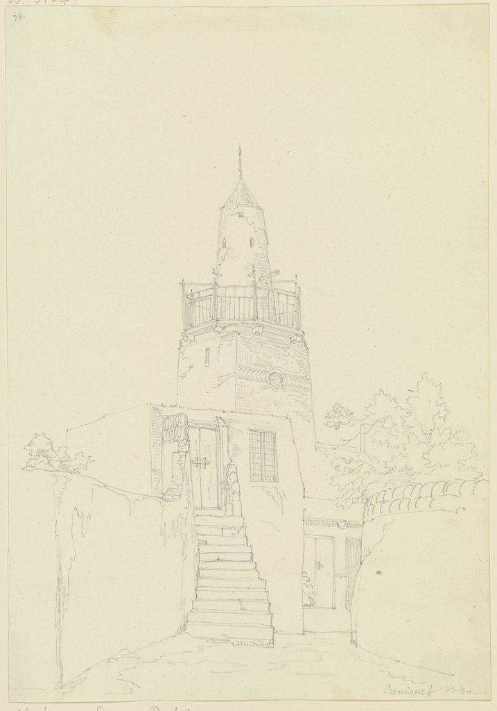 Moschee in Bani Suwaif, Friedrich Maximilian Hessemer