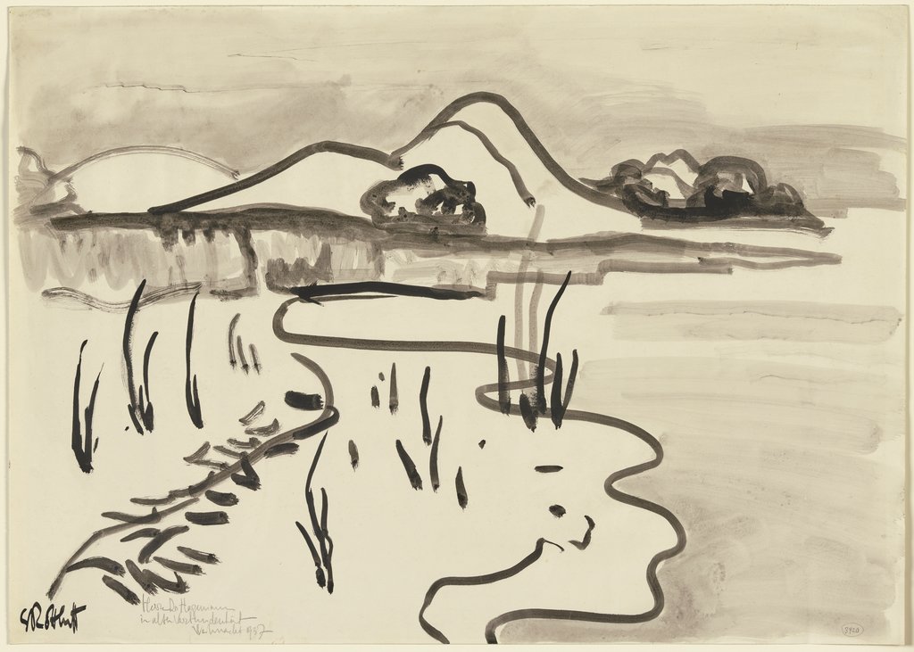 Bay and dunes, Karl Schmidt-Rottluff