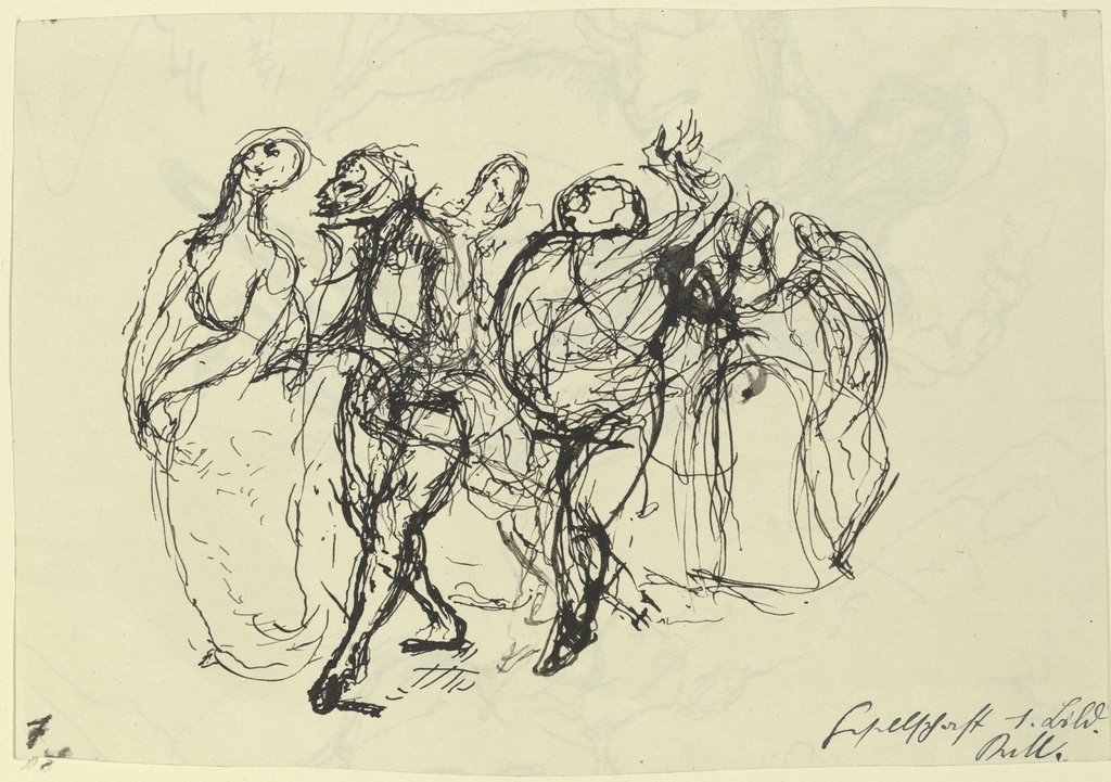 Figures from the court festivity, Kurt von Unruh