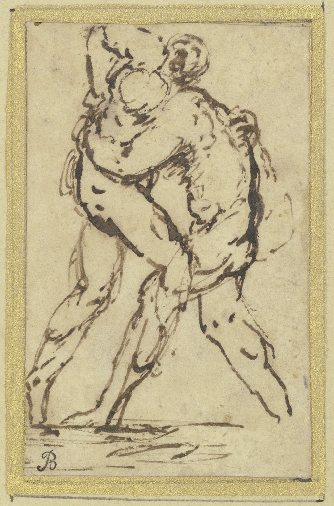 Studies of Wrestlers, Jusepe de Ribera