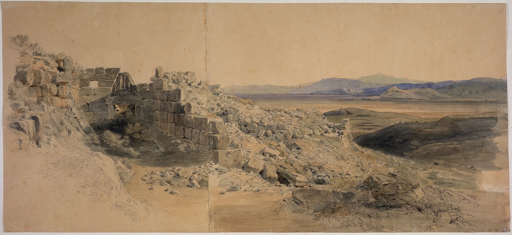 Lion gate in Mycenae, Carl Rottmann