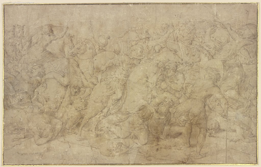 A battle, Giulio Romano;   ?