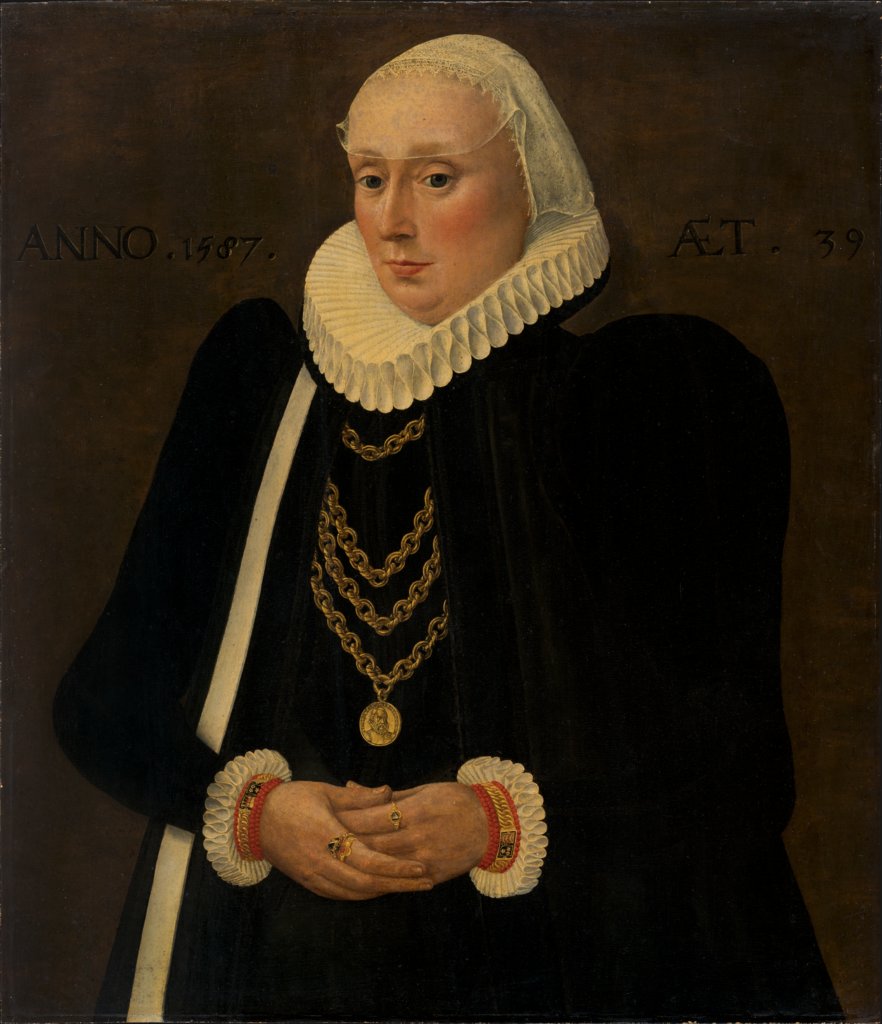 Bildnis der Justina von Holzhausen (1548-1621), Unbekannt, 16. Jahrhundert