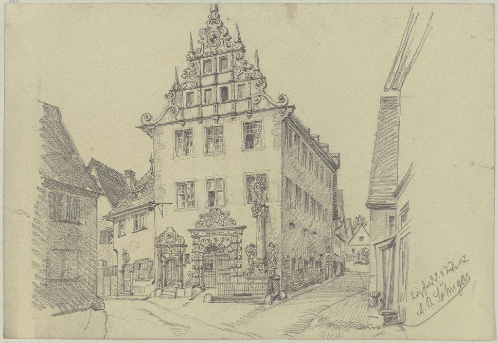 Town hall in Sulzfeld, Andreas Bernhard Söhngen