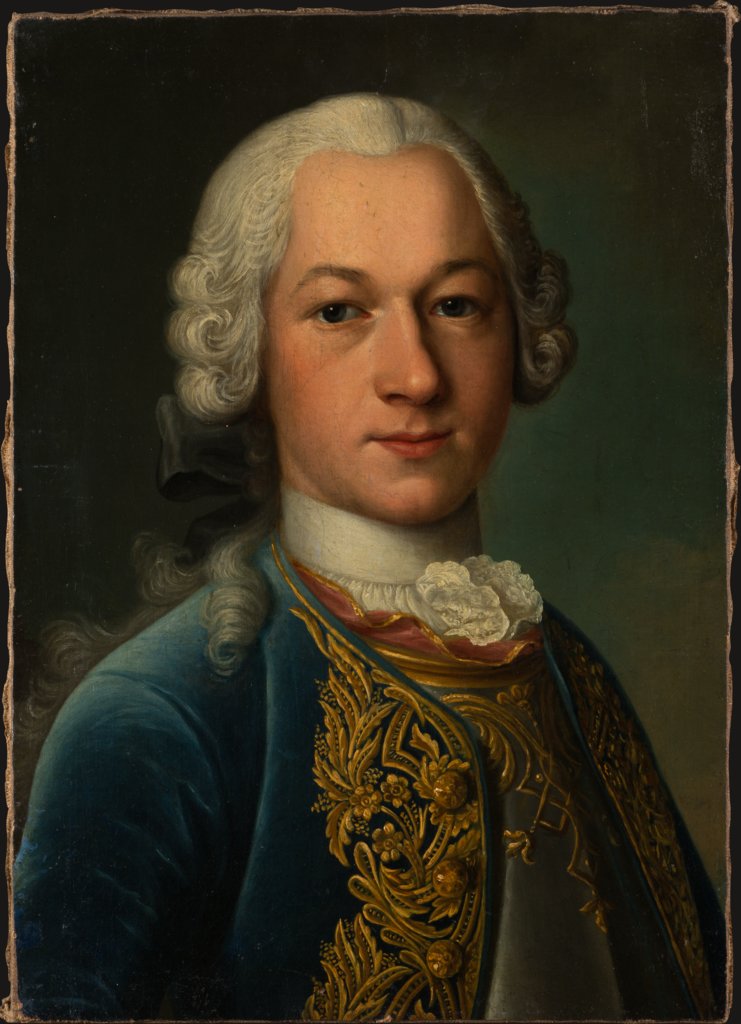 Bildnis des Hieronymus Georg von Holzhausen (1726-1755), Deutscher (Hessischer?) Meister um 1750